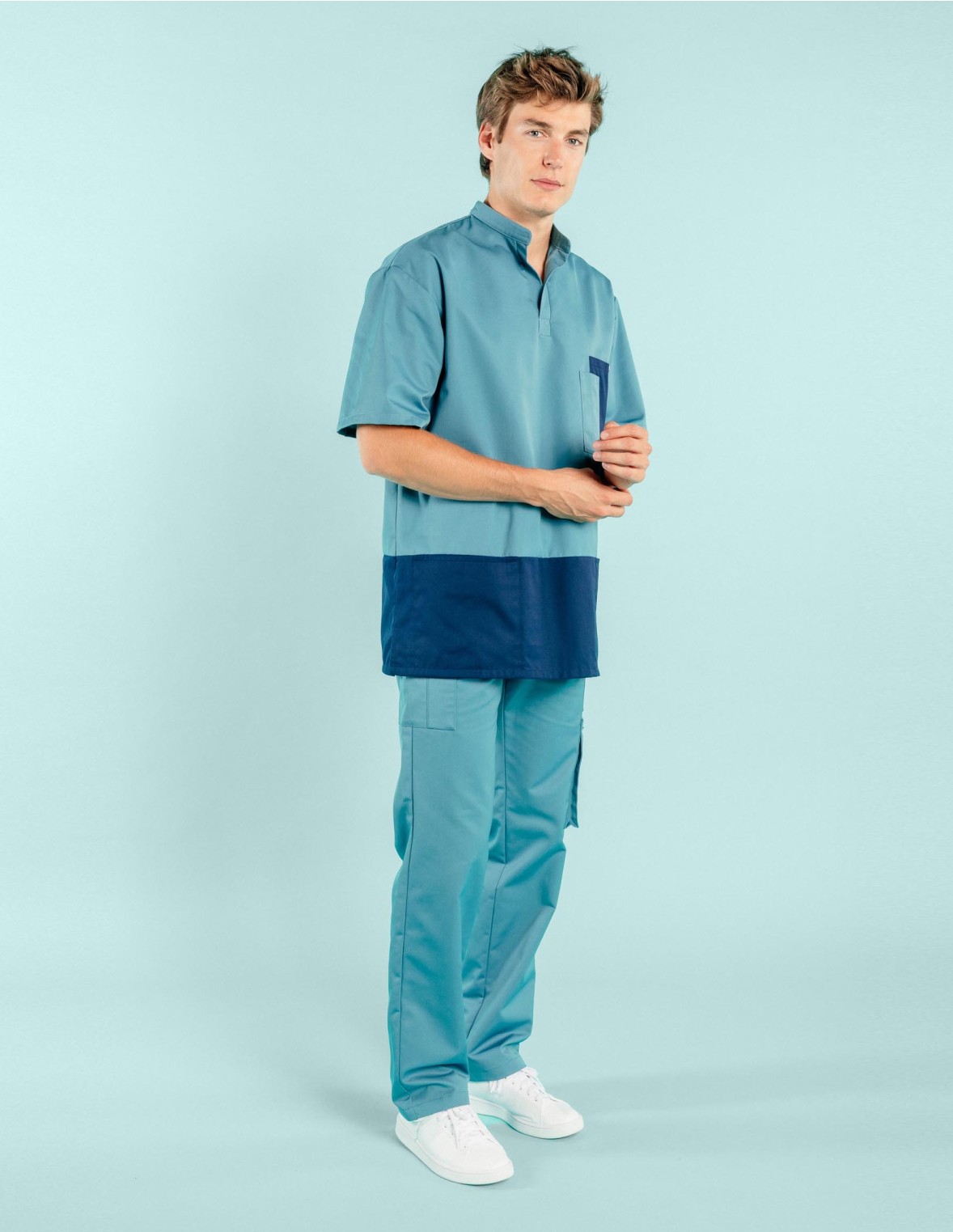 Pantalon médical & spa homme bleu canard PER-KC-MPA13C1-06E-S