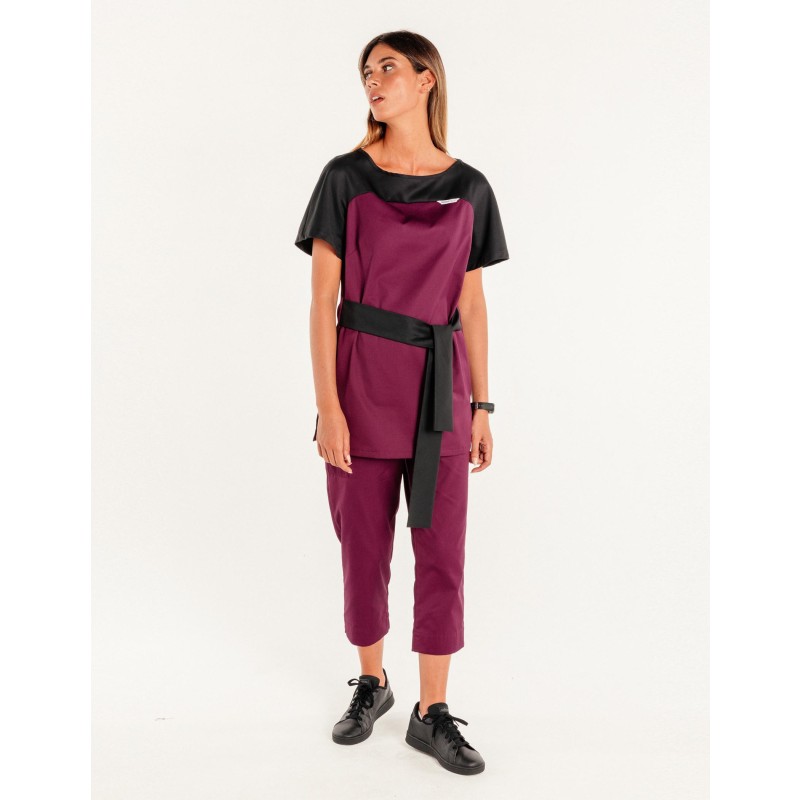 Tunique Maille Ceinturée Susie Rose Junior - Taille XXL (19) - Multicolore Une Épaule - Neuf Sans étiquette