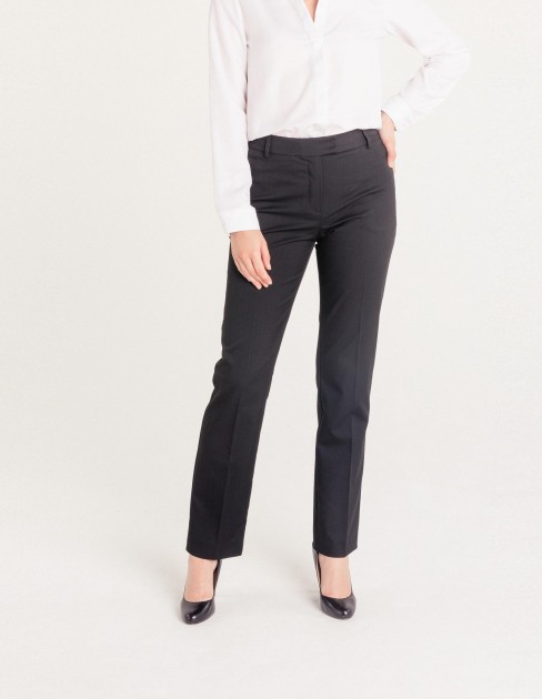 Pantalon de costume droit noir PER-KB-WPA01PV1-380-34