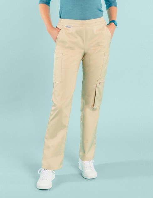 Pantalon cargo femme médical & spa beige PER-KC-WPA03C1-030-XS