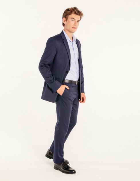 Pantalon de costume fitté bleu marine PER-KB-MPA10PV1-076-40