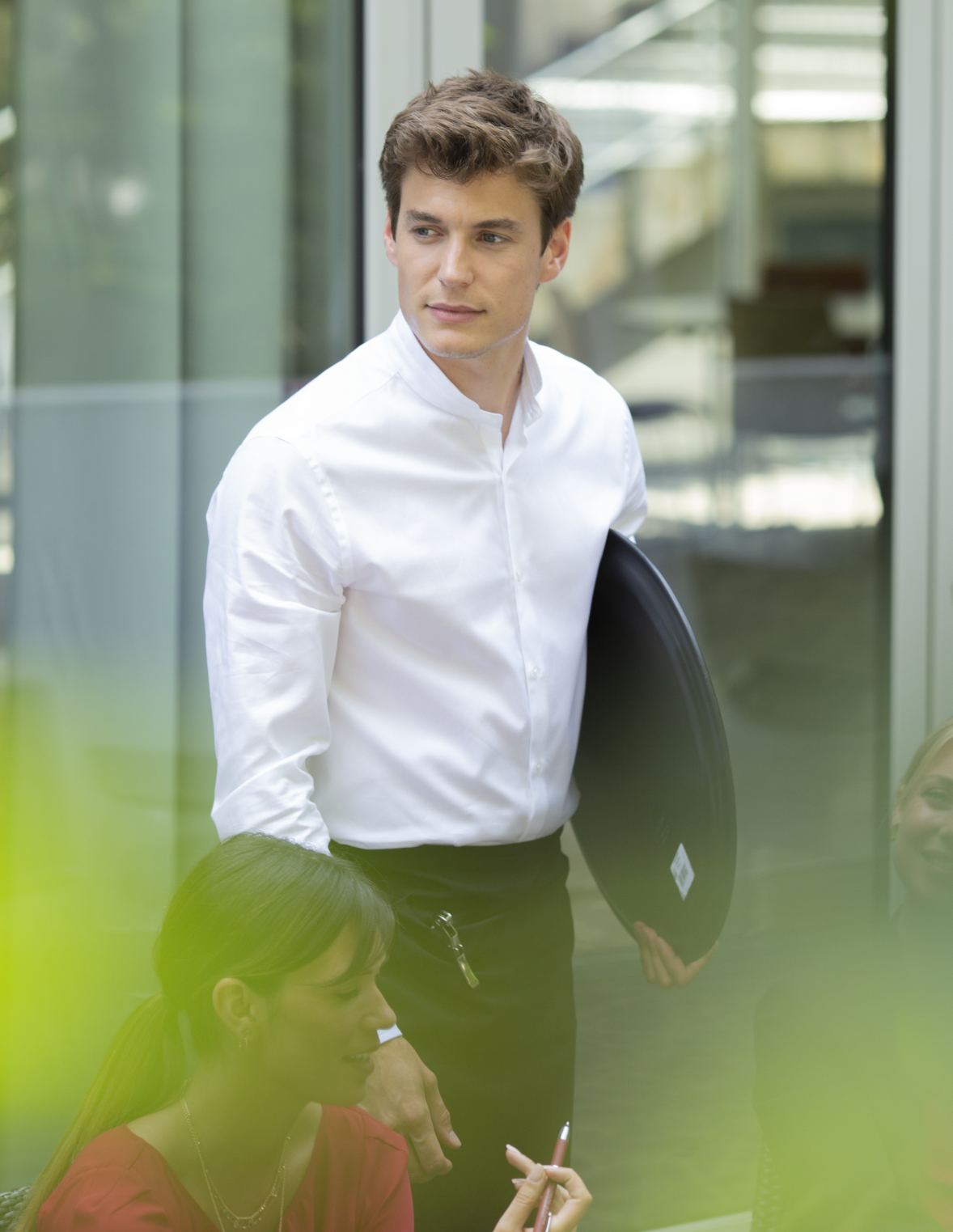 Chemise blanche col mao