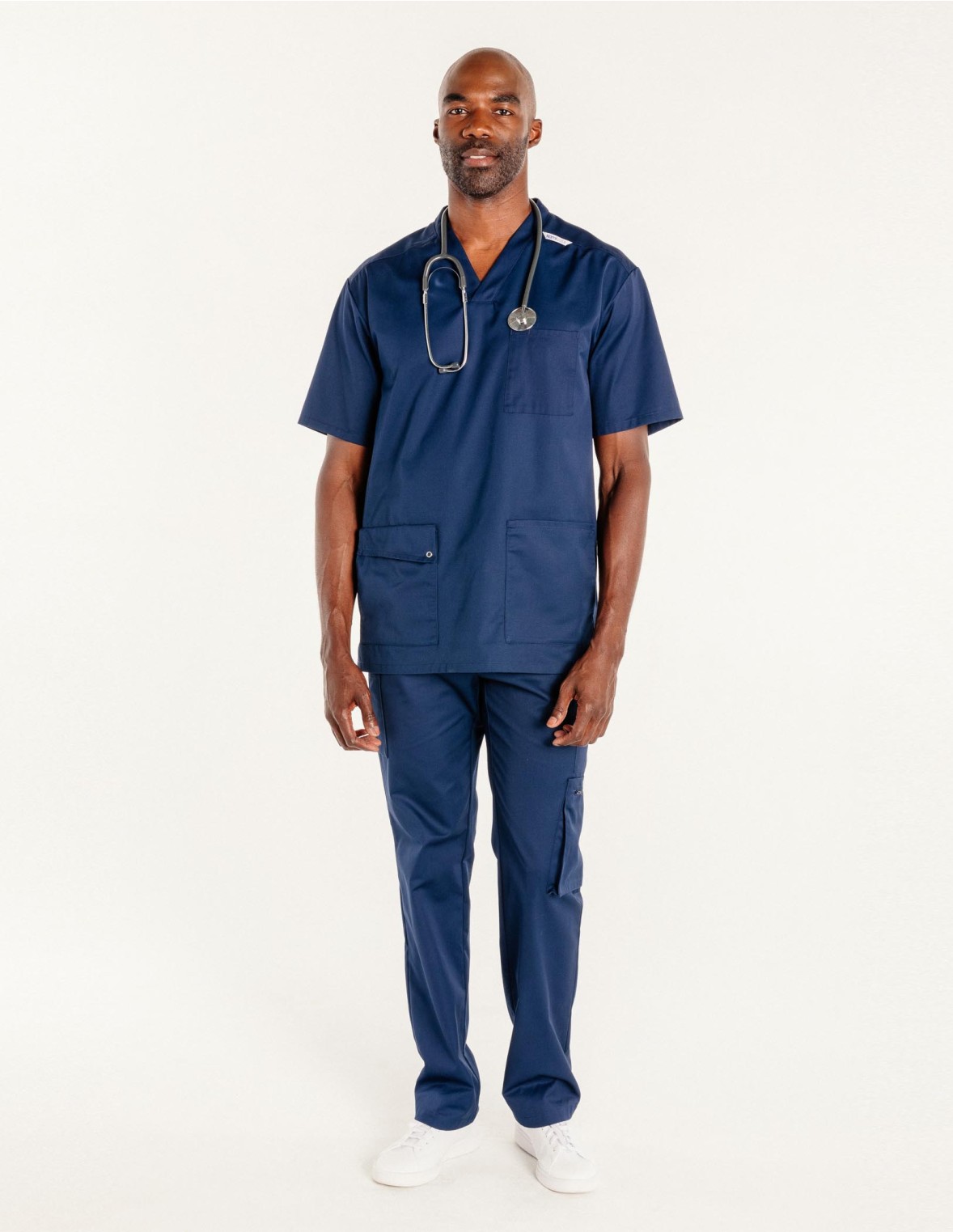 Pantalon médical & spa homme bleu marine