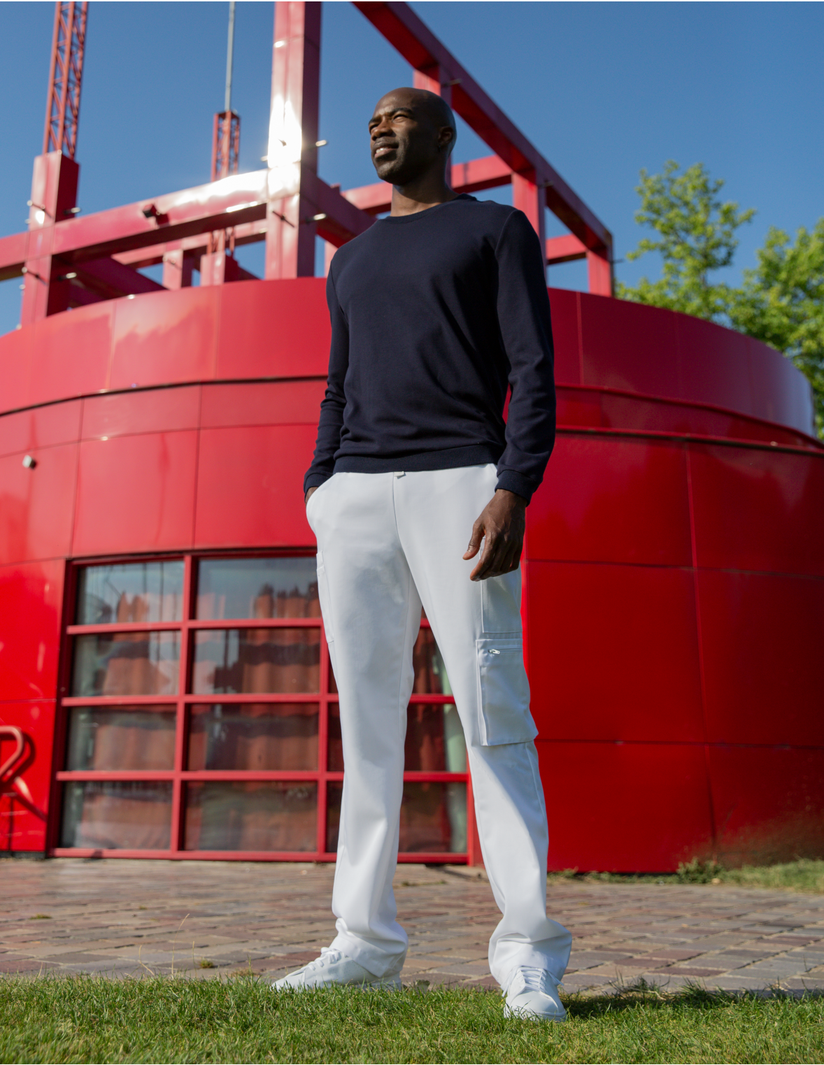 Pantalon médical & spa homme blanc