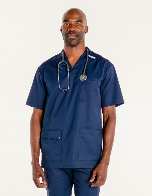 Tunique médicale & spa homme bleu marine PER-KC-MTU11C1-076-S