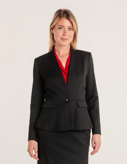 Veste basque noire PER-KB-WJA02PV1-380-34