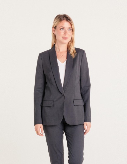 Veste smoking grise PER-KB-WJA06P2-099-34