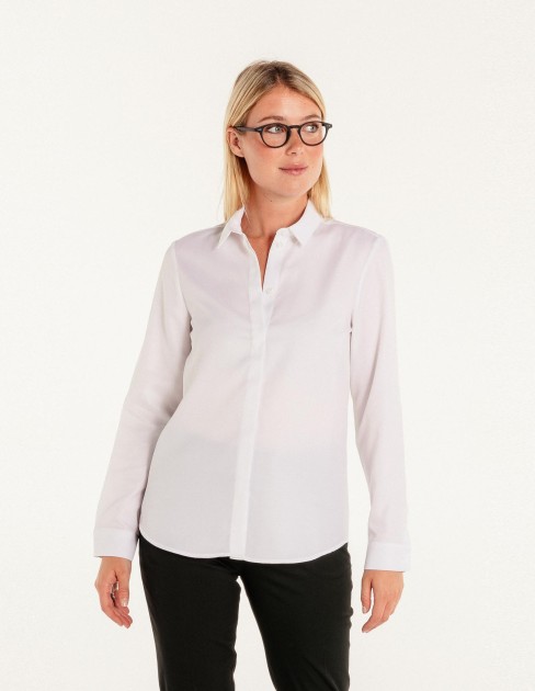 Chemisier blanc femme PER-KB-WSH01V2-010-38