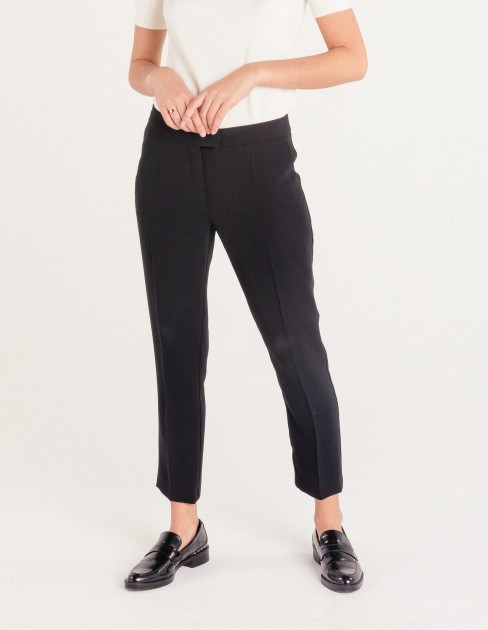 Pantalon fluide noir femme PER-KB-WPA09