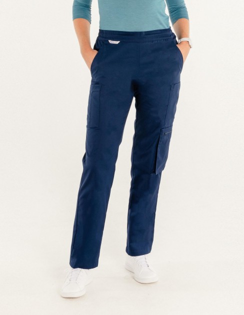Pantalon cargo femme médical & spa bleu marine PER-KC-WPA03C1-076-XS