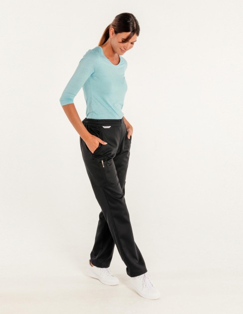 Pantalon cargo femme médical & spa noir PER-KC-WPA03P3-380-XS