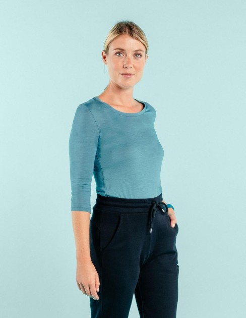 Tee shirt seconde peau bleu canard PER-KC-WTS01J2-06E-XS