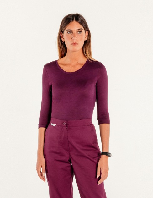 Tee shirt seconde peau violet PER-KC-WTS01J2-345-XS