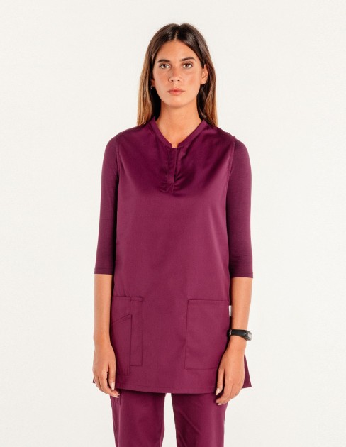 Chasuble col tusien Femme violette PER-KC-WTU03P3-345-XS