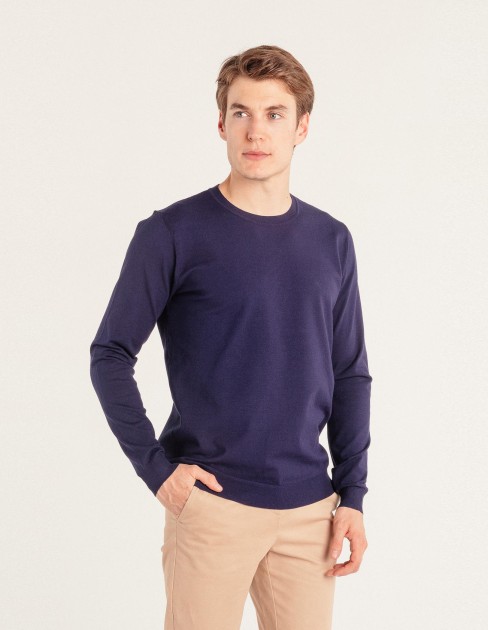 Pull col rond marine CAP-KB-MPU12M7-076-S