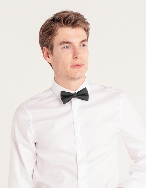 Nœud papillon en satin noir PER-KB-UBW01T4-380-TU