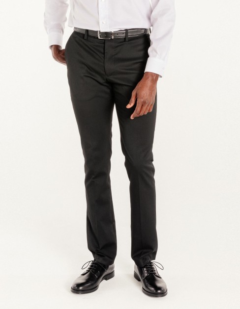 Pantalon de costume fitté noir PER-KB-MPA10PV1-380-36