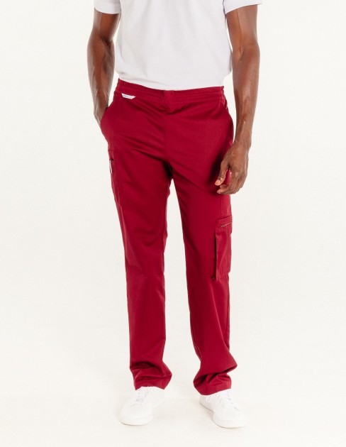 Pantalon médical & spa homme bordeaux PER-KC-MPA13C1-487-S