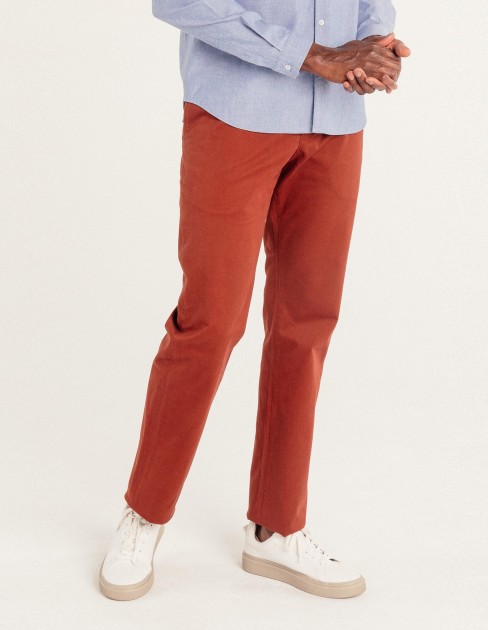 Pantalon chino regular fit brique PER-KB-MPA14C8-286-36