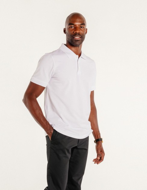 Polo manches courtes blanc PER-KB-MPO20AM-010-XS